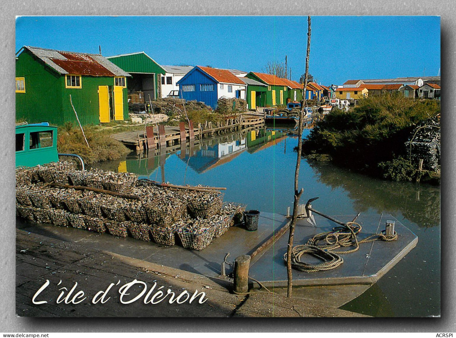 OLERON  Le Chenal Bordé De Cabanes D'ostreiculteurs (scan Recto-verso) Ref 1073 - Ile D'Oléron