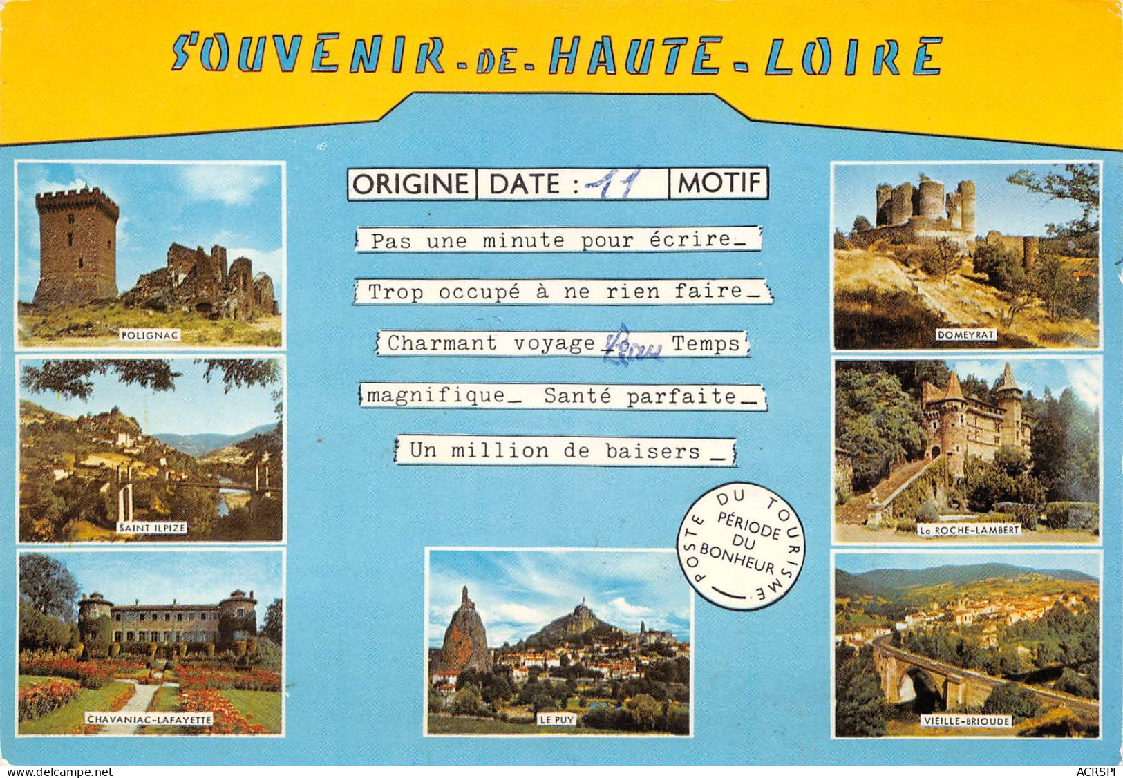 43 Souvenir De Haute-Loire   (Scan R/V) N°   46   \PP1099Vic - Brioude