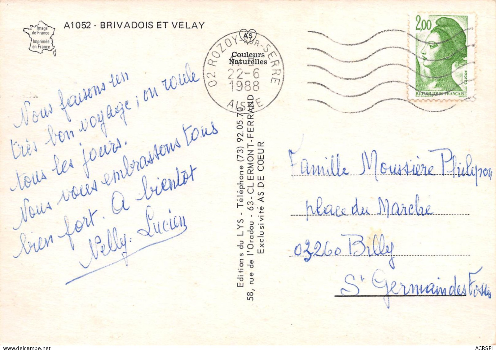 43 Brivadois Et Velay Brioude   (Scan R/V) N°   47   \PP1099Vic - Brioude