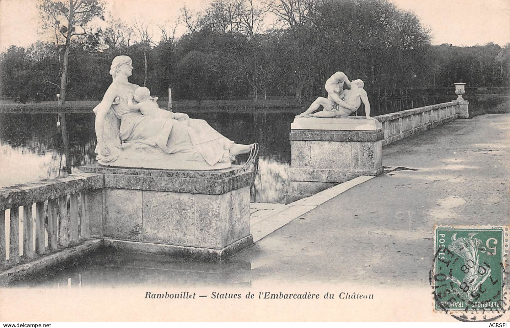 78  Rambouillet Statues De L'embarcadère      (Scan R/V) N°   3   \PP1099Vic - Rambouillet