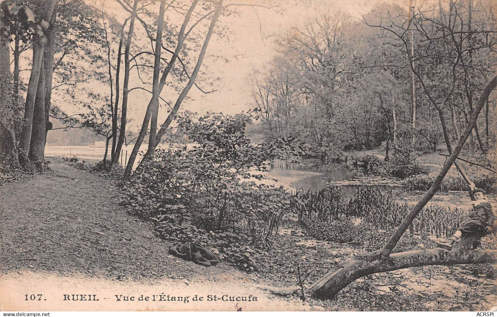 92  Rueil-Malmaison Vue De L'étang De Saint-CUCUFA  (Scan R/V) N°   55   \PP1099Und - Rueil Malmaison