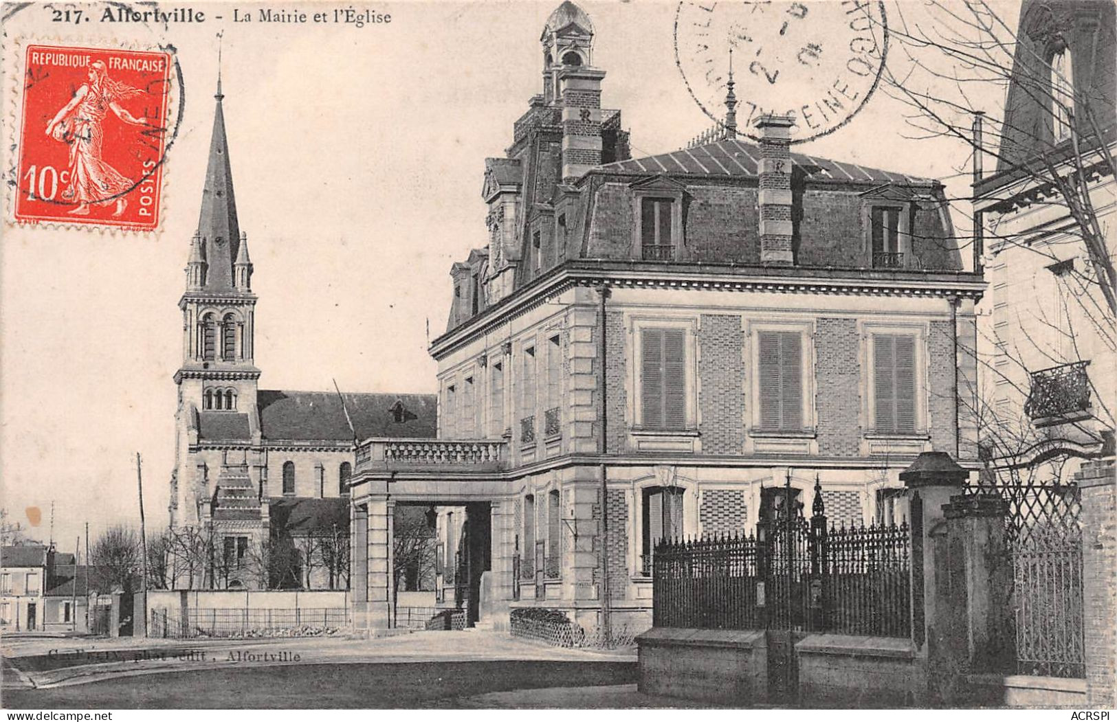 94   Alfortville Mairie Et église   (Scan R/V) N°   48   \PP1099Und - Alfortville