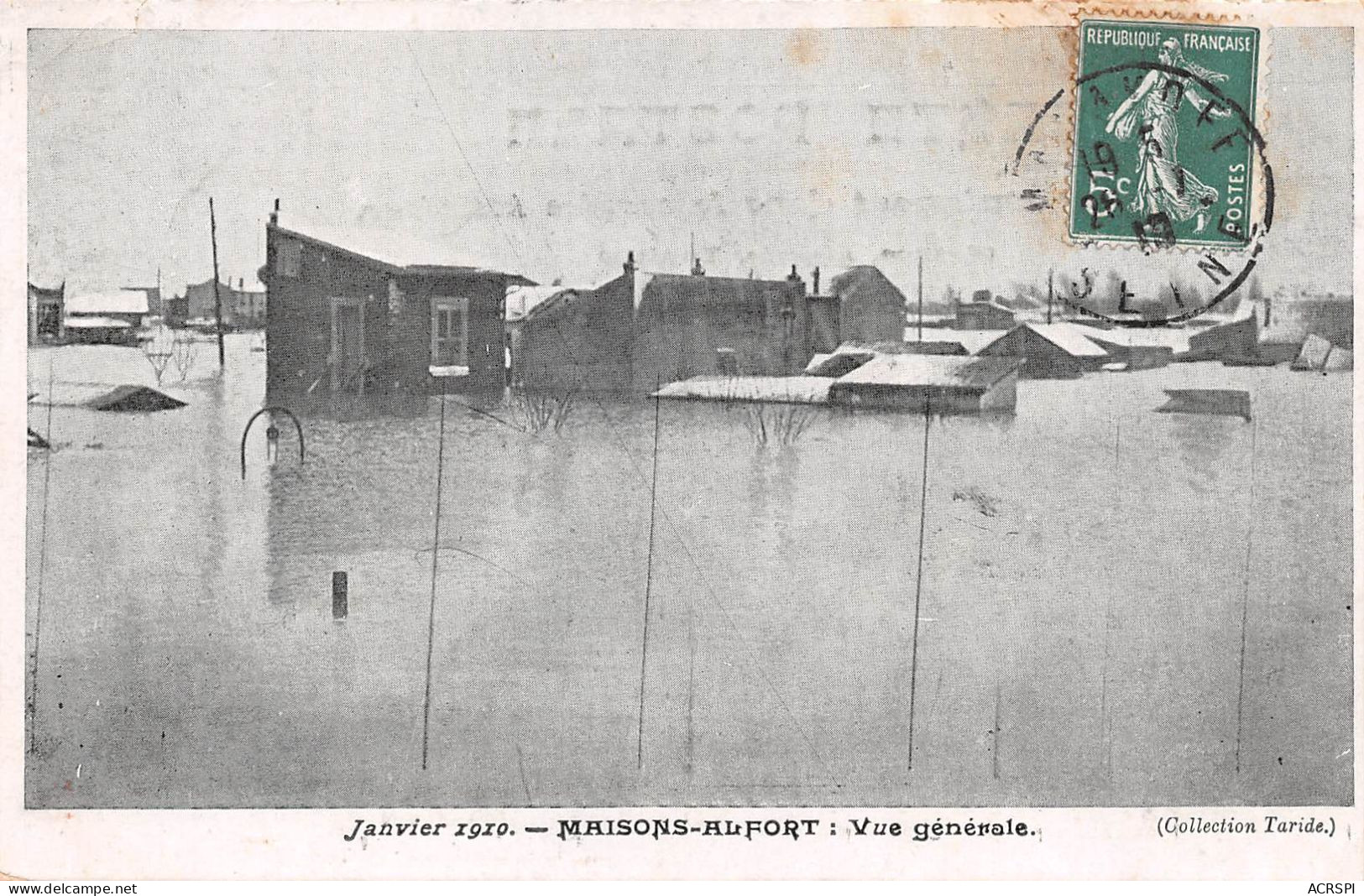 94   Maisons-Alfort  Janvier 1910 Vue Générale   (Scan R/V) N°   47   \PP1099Und - Maisons Alfort