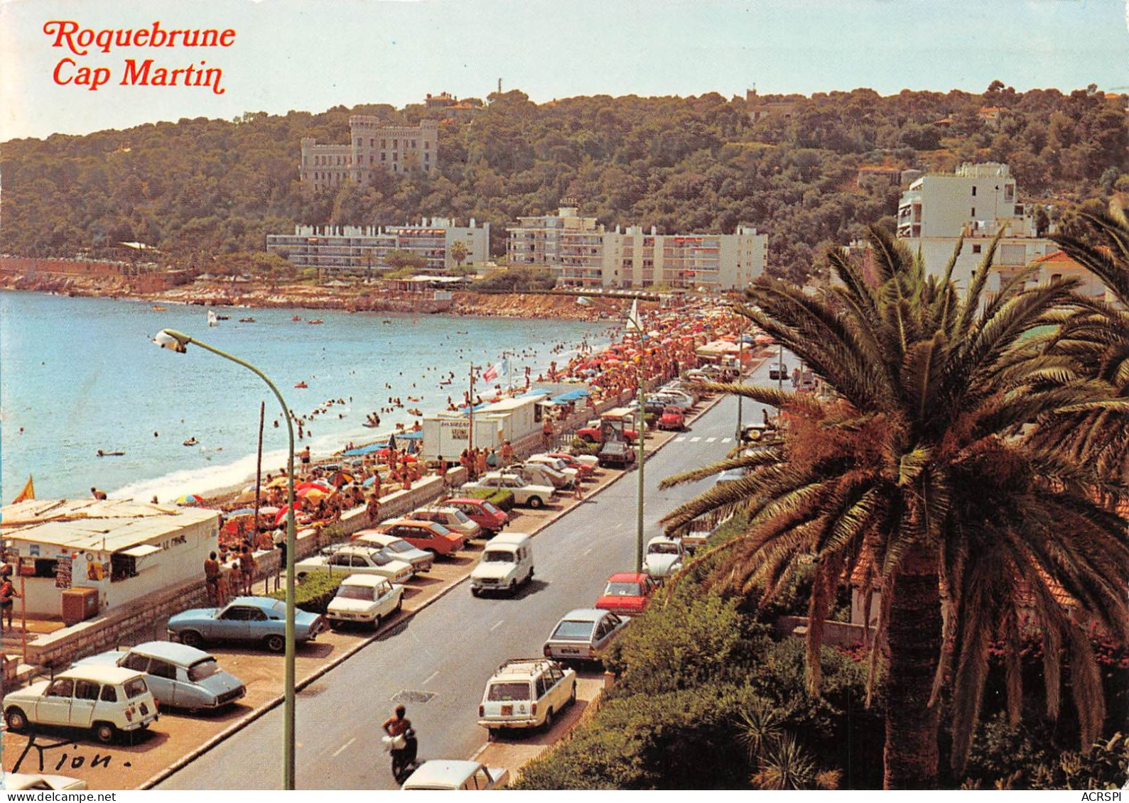 06  Roquebrune-Cap-Martin  Vue Générale La Plage   (Scan R/V) N°   14   \PP1099Ter - Roquebrune-Cap-Martin