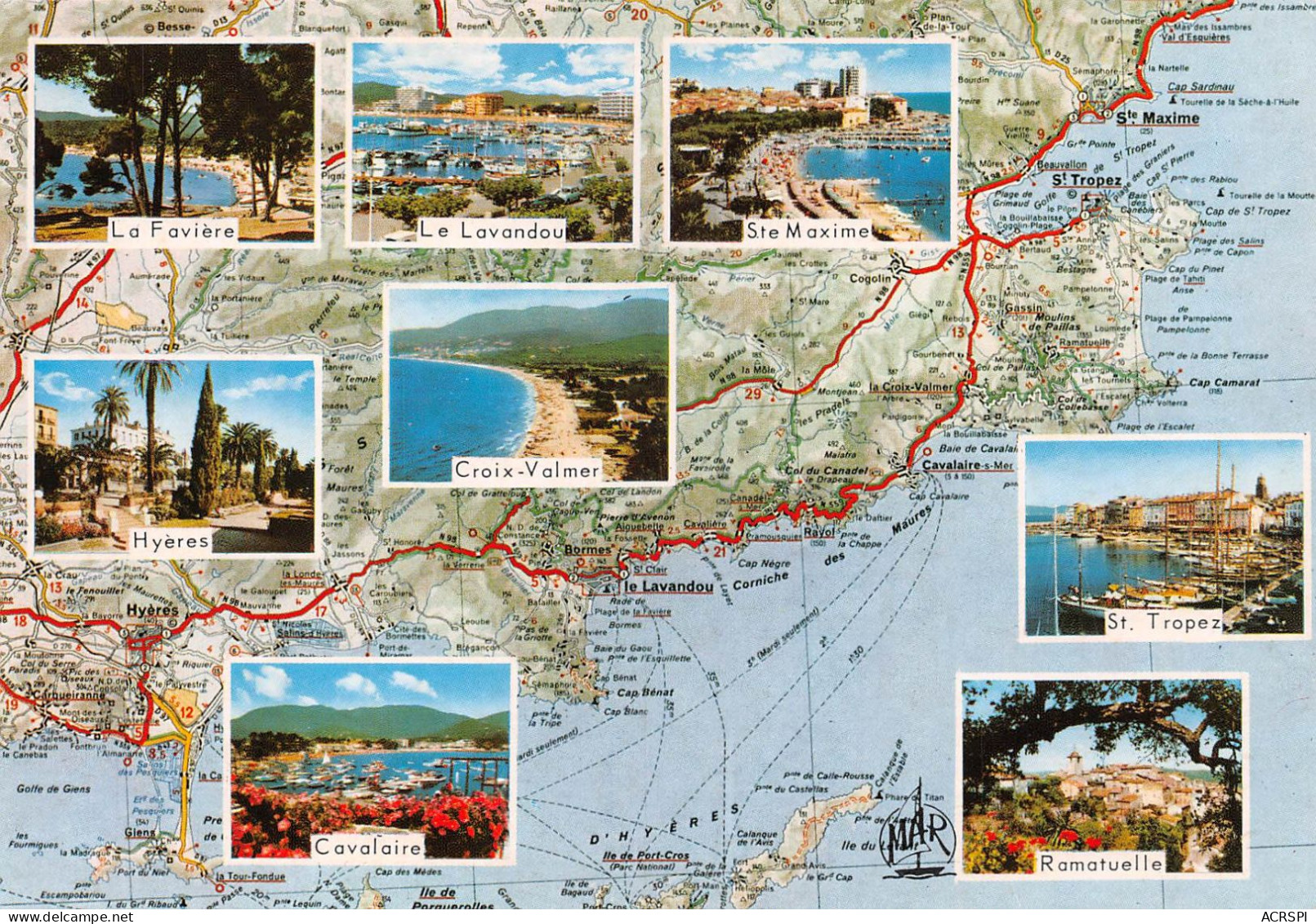 83  Côte Varoise Sainte-Maxime St-Tropez Le Lavandou  Bénat  (Scan R/V) N°   70   \PP1099Bis - Les Issambres