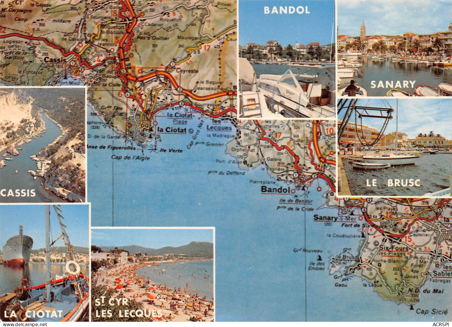 83  Côte Varoise La Ciotat Bandol Sanary   (Scan R/V) N°   65   \PP1099Bis - Les Issambres