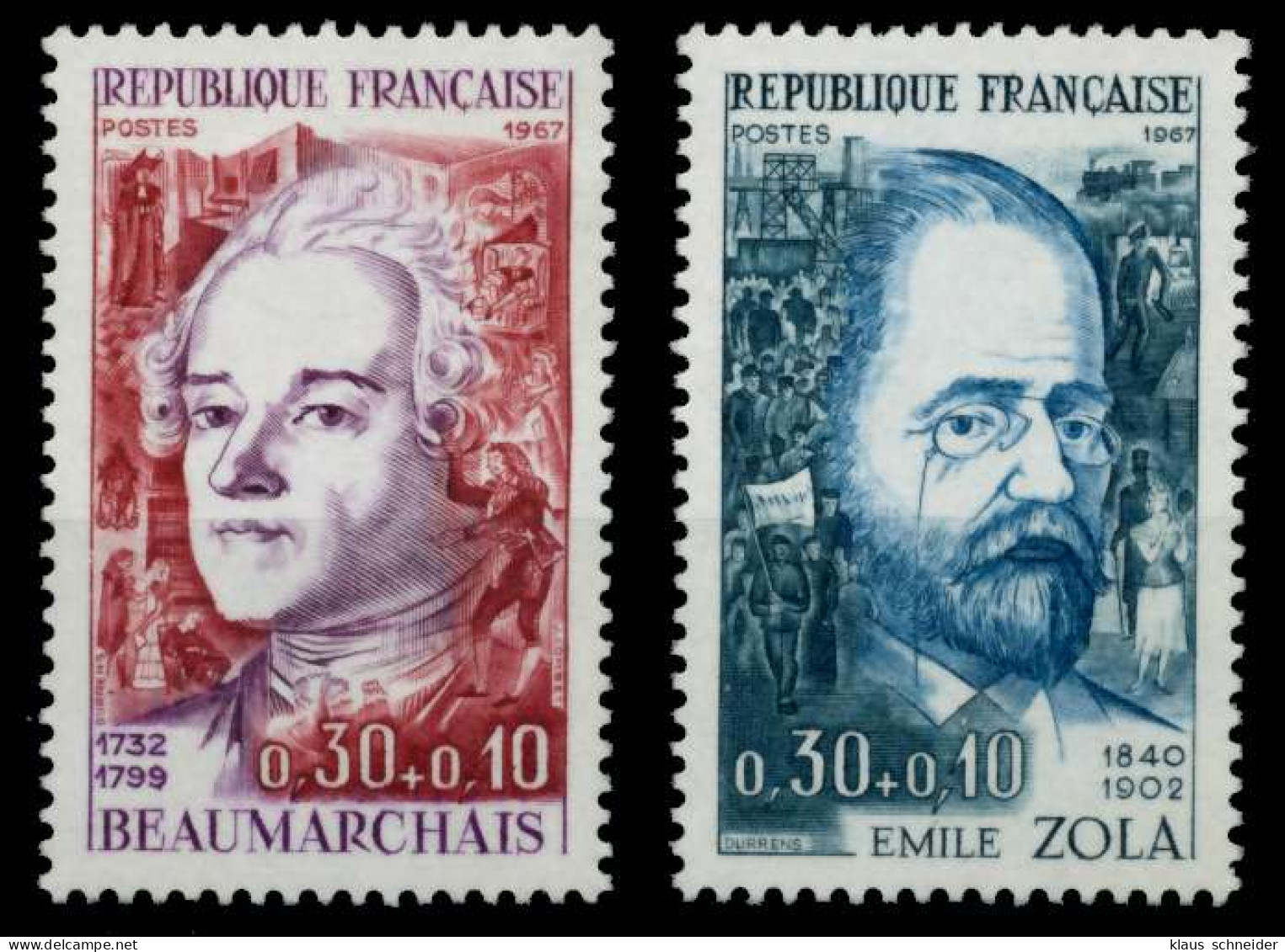 FRANKREICH 1967 Nr 1571-1572 Postfrisch S028256 - Ungebraucht