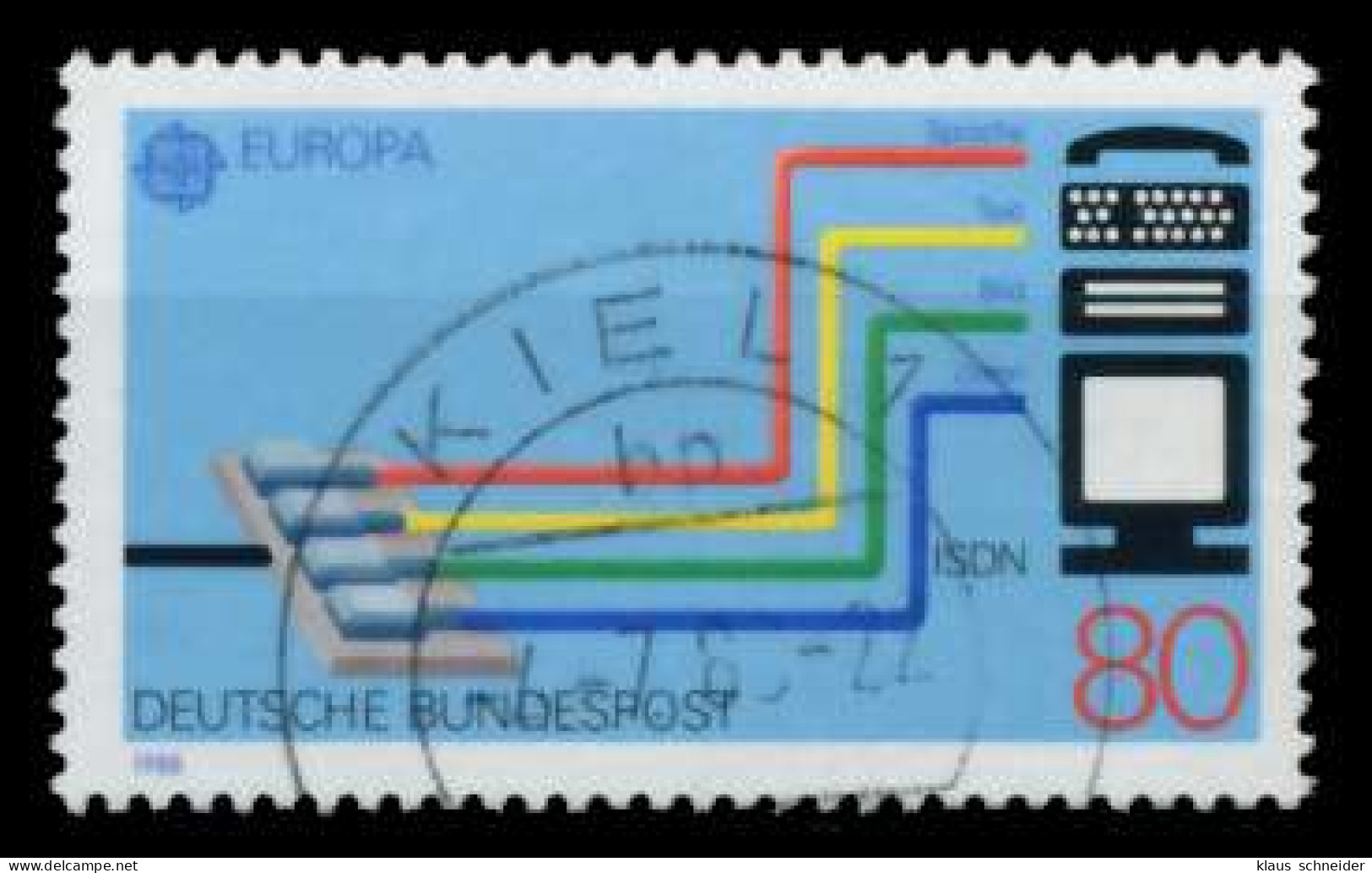 BRD BUND 1988 Nr 1368 Zentrisch Gestempelt X8B266E - Usati