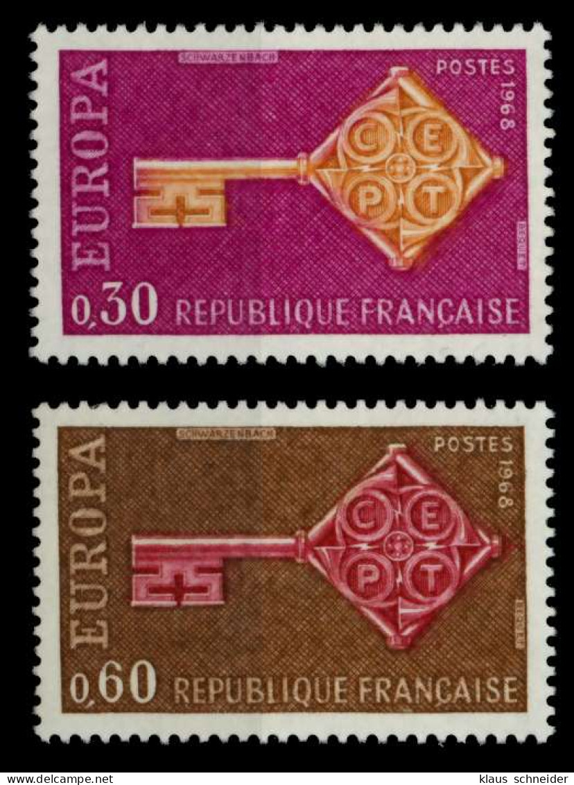 FRANKREICH 1968 Nr 1621-1622 Postfrisch X94D46E - Ungebraucht