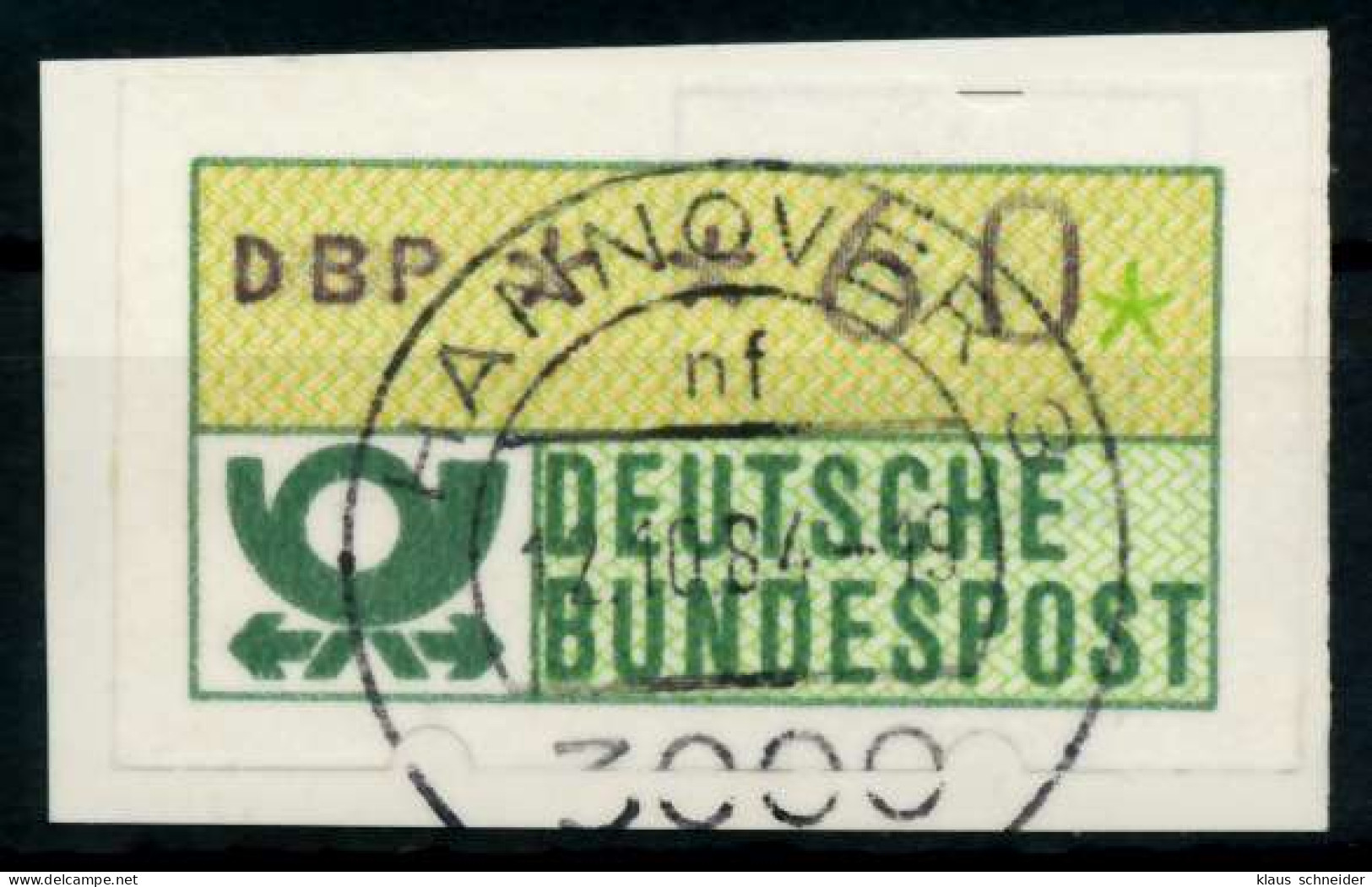 BRD ATM 1981 Nr 1-1-060 Zentrisch Gestempelt Briefstück X97085A - Timbres De Distributeurs [ATM]