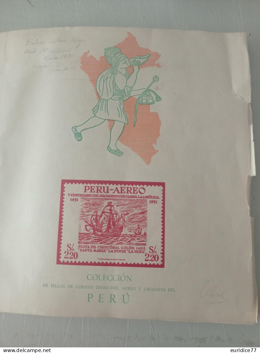 Coleccion Peru Perou En Album Majo 1858-1981 - Alto Valor En Catalogo (total 972 Sellos) - Pérou