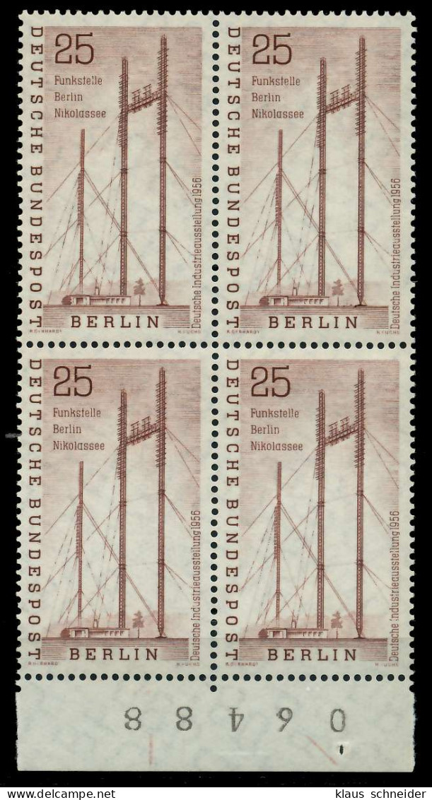 BERLIN 1956 Nr 157 Postfrisch VIERERBLOCK X792C76 - Ungebraucht