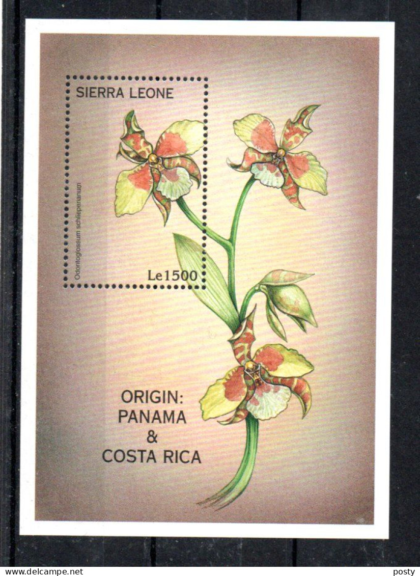 SIERRA-LEONE - B/F - M/S - 1997 - ORCHIDEES - ORCHIDS - FLOWERS - BLUMEN - - Sierra Leone (1961-...)