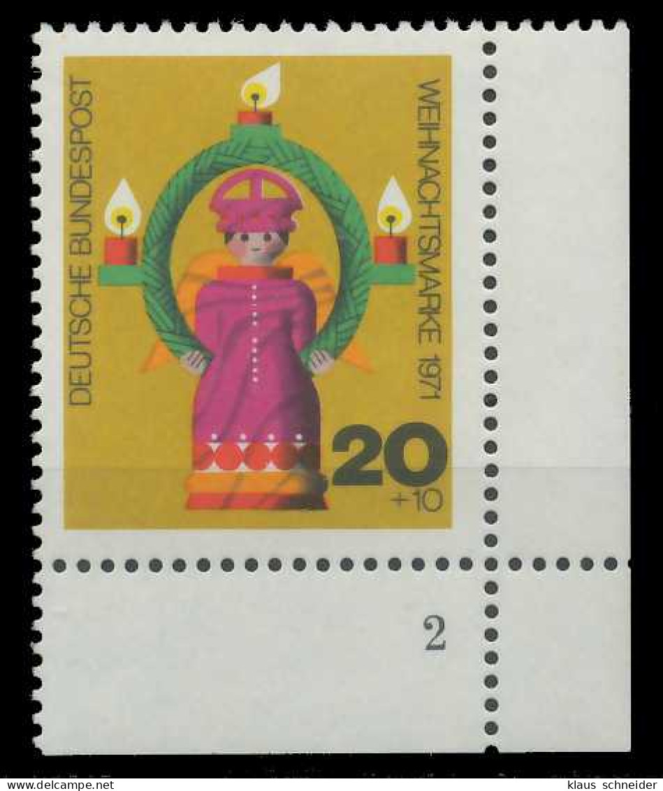 BRD 1971 Nr 709 Postfrisch FORMNUMMER 2 X7F9DD2 - Unused Stamps