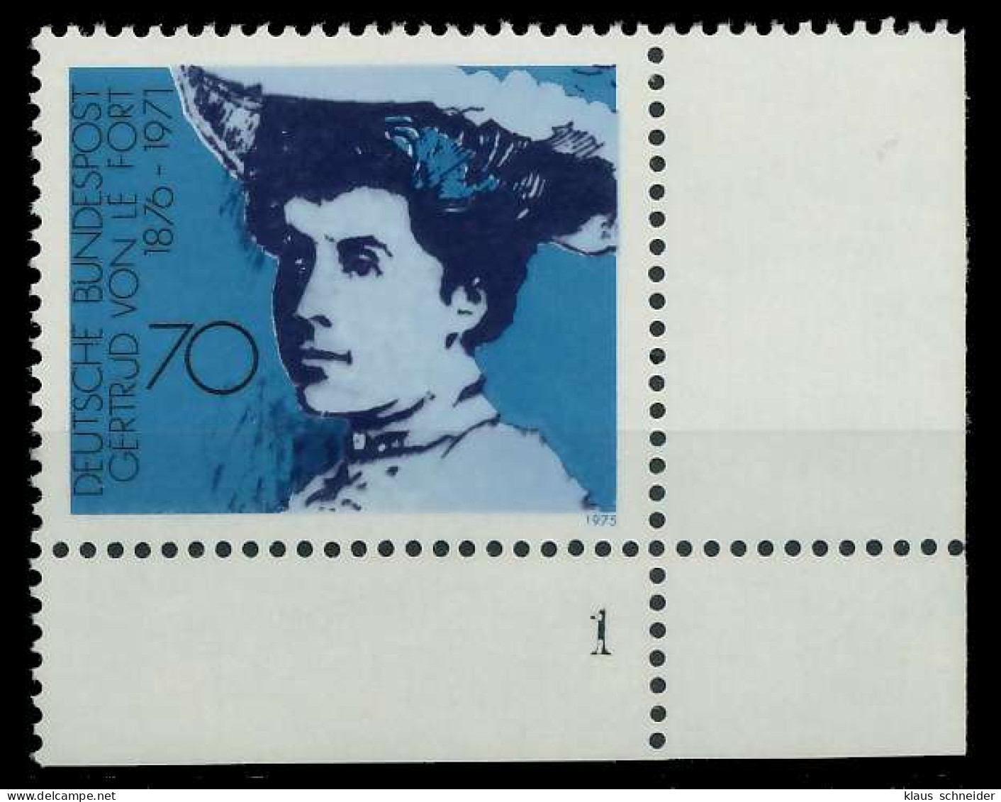 BRD 1975 Nr 829 Postfrisch FORMNUMMER 1 X80175E - Unused Stamps