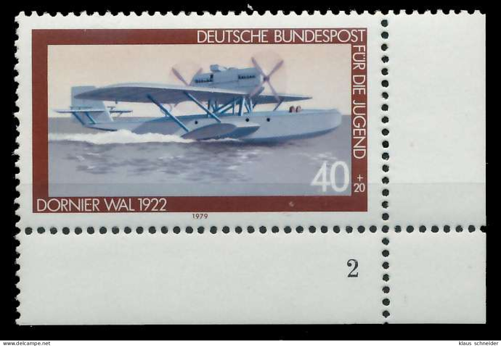 BRD 1979 Nr 1005 Postfrisch FORMNUMMER 2 S5F5102 - Neufs