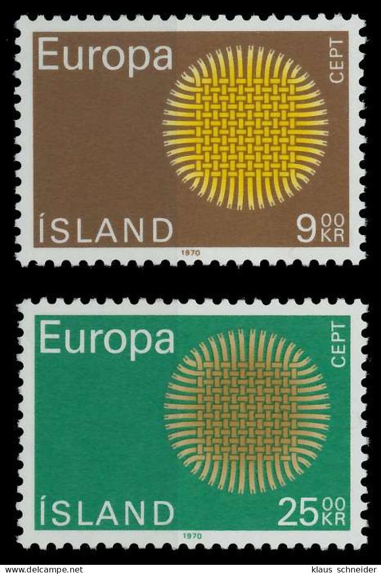 ISLAND 1970 Nr 442-443 Postfrisch X809B86 - Neufs