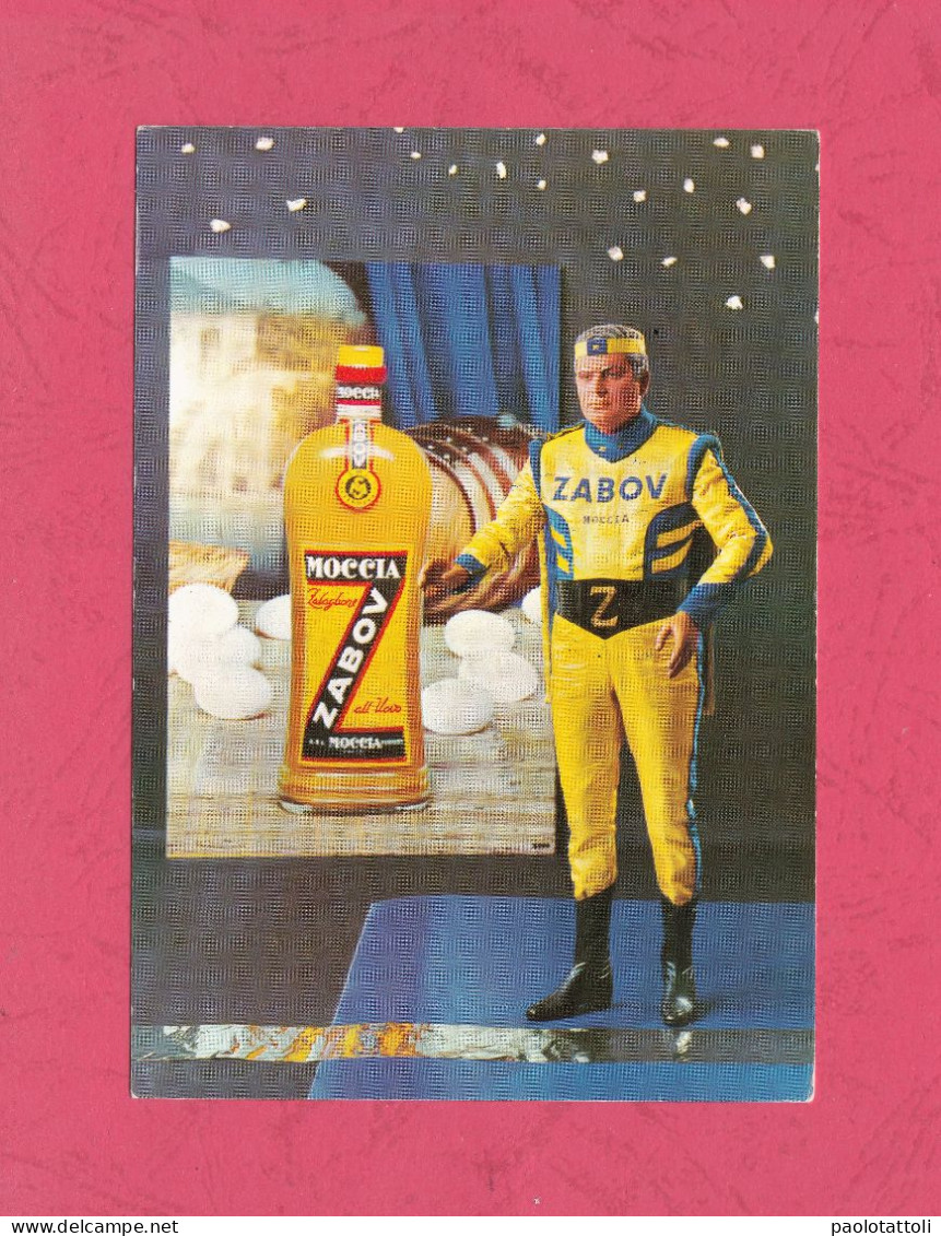 Advertising Cardboard. Liquore Zabov Moccia + Robot Umano In Esclusiva Internazionale - Werbepostkarten