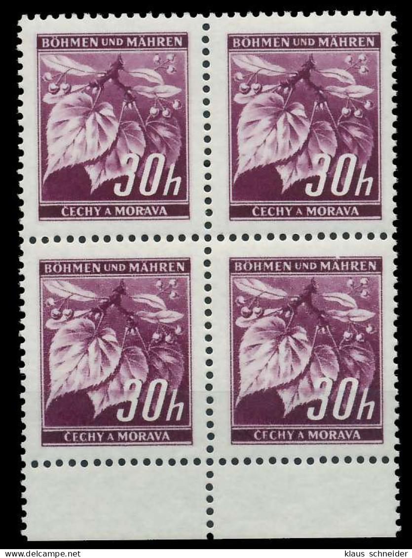 BÖHMEN MÄHREN 1939-1940 Nr 24 Postfrisch VIERERBLOCK UR X828896 - Unused Stamps