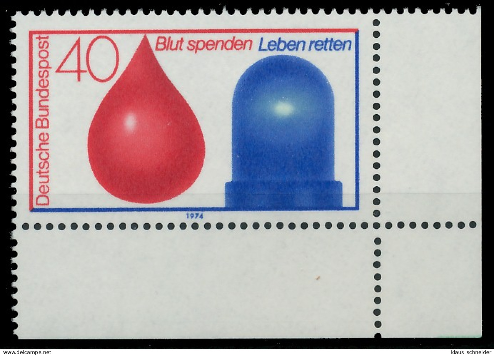 BRD BUND 1974 Nr 797 Postfrisch ECKE-URE X31057A - Unused Stamps