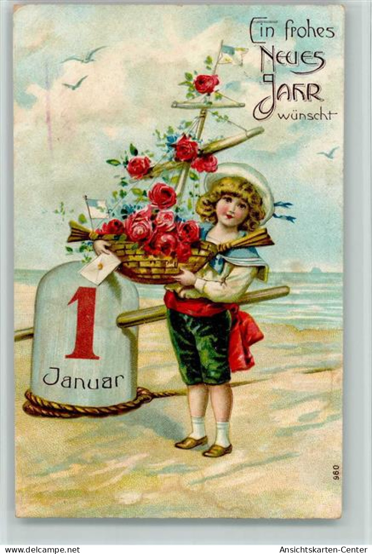 10174108 - Neujahr Datum 1. Januar, Kind Mit Einem - New Year