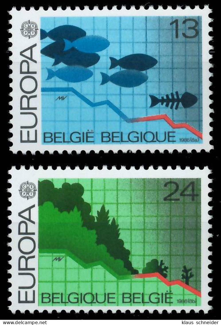 BELGIEN 1986 Nr 2263-2264 Postfrisch S1F1222 - Unused Stamps