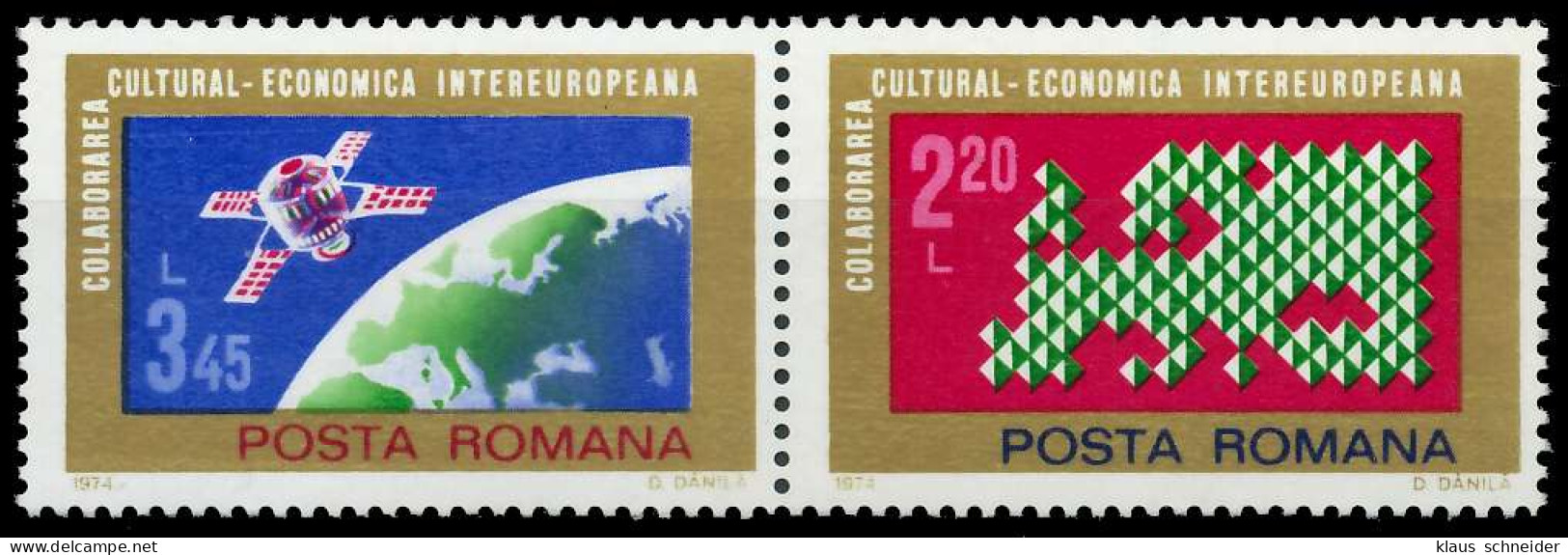 RUMÄNIEN 1974 Nr 3190-3189 Postfrisch WAAGR PAAR X5EAE22 - Ungebraucht