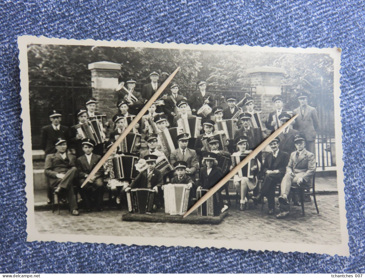 PHOTO CARTE - A DEFINIR - A SITUER - HARMONIE D ACCORDEON - BRUXELLES ? - ACCORDEONISTE - - Sonstige & Ohne Zuordnung