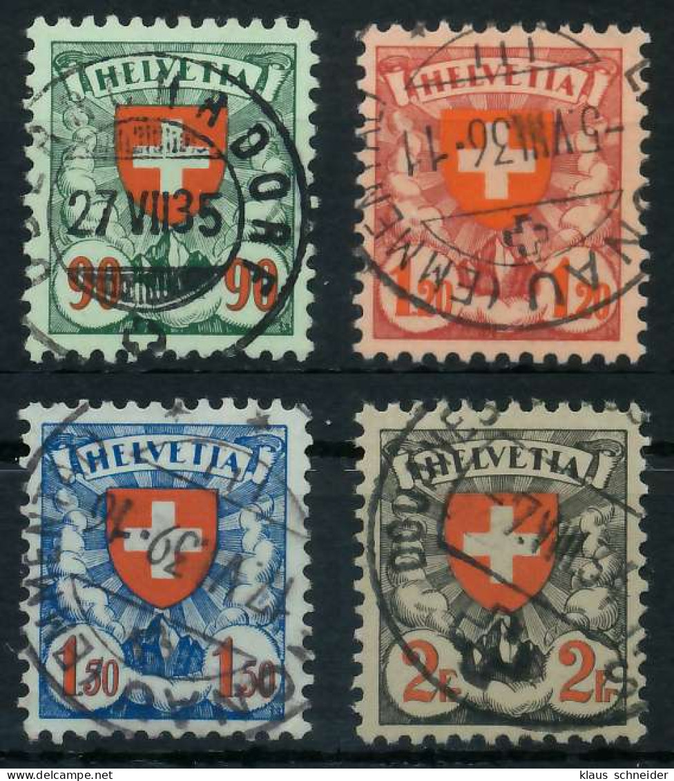 SCHWEIZ 1924 Nr 194z-197z Zentrisch Gestempelt X6C2CBA - Used Stamps