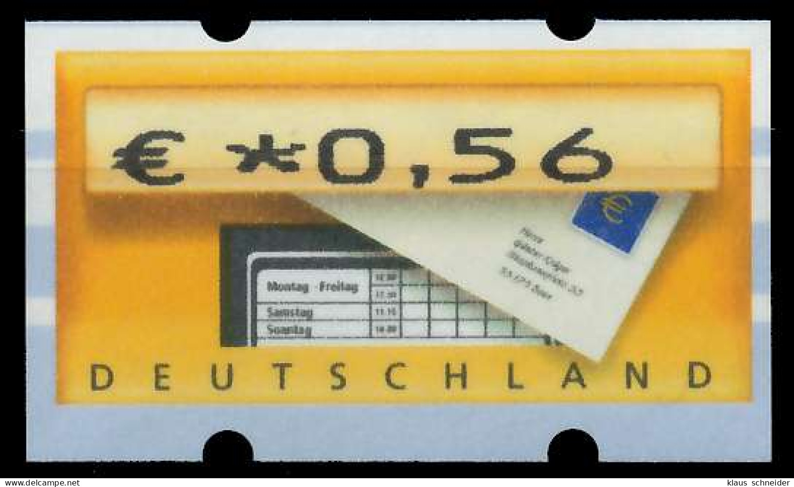 BRD BUND AUTOMATENMARKEN 2002 Nr ATM 5-1-0056 Ungebraucht S3E7C86 - Machine Labels [ATM]