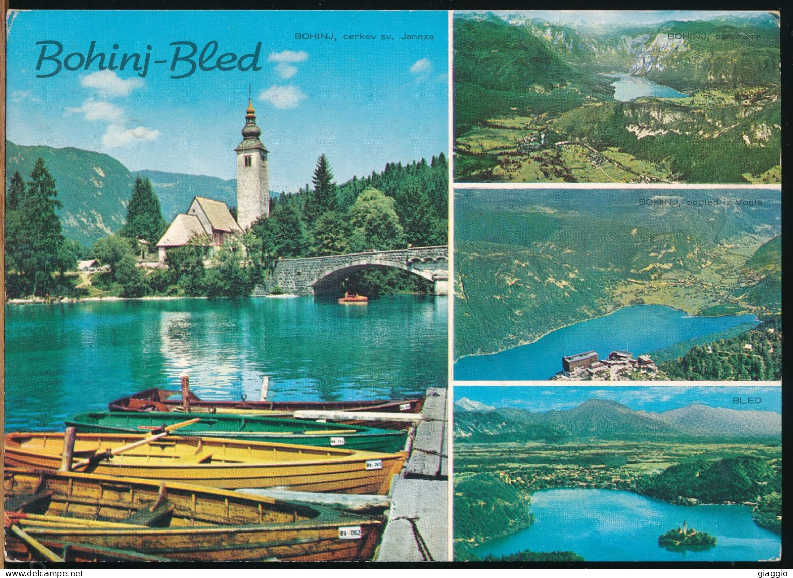 °°° 30883 - SLOVENIA - BOHINJ BLED - VIEWS - 1979 With Stamps °°° - Slovénie
