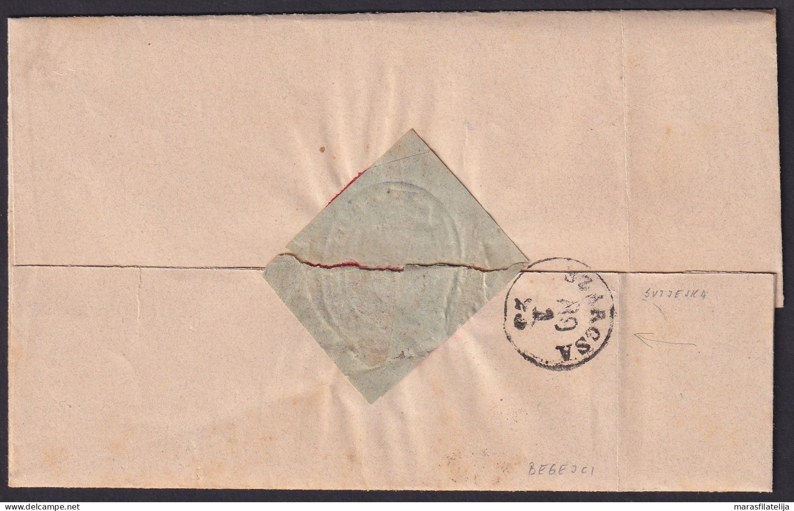 Hungary 1889, Serbia, Letter From Nagy Torak To Szarcsa - Otros & Sin Clasificación