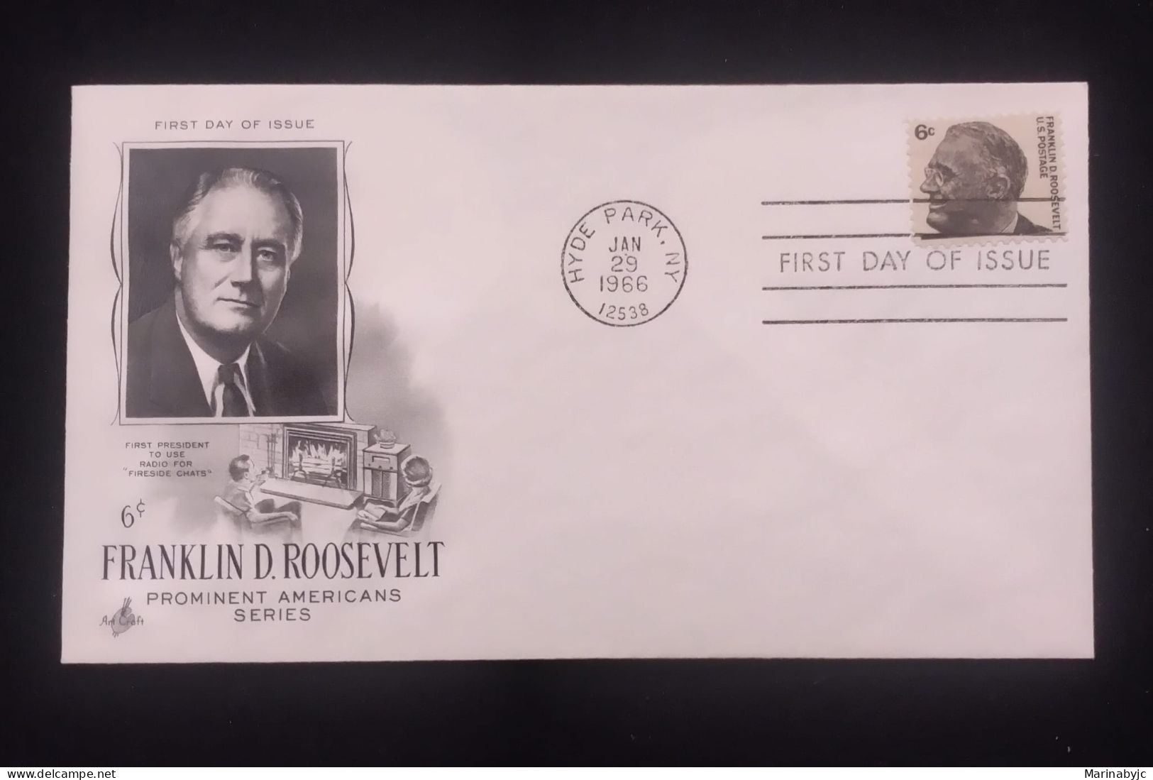 C) 1966. UNITED STATES. FDC. FRANKLIN D. ROOSEVELT PRESIDENT OF THE UNITED STATES. X - Sonstige & Ohne Zuordnung