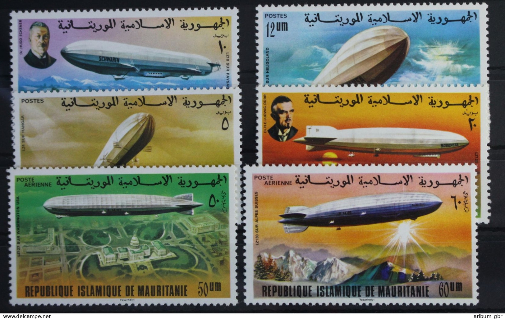 Mauretanien 539-544 Postfrisch 75 Jahre Zeppelin-Luftschiffe #WW180 - Mauritania (1960-...)