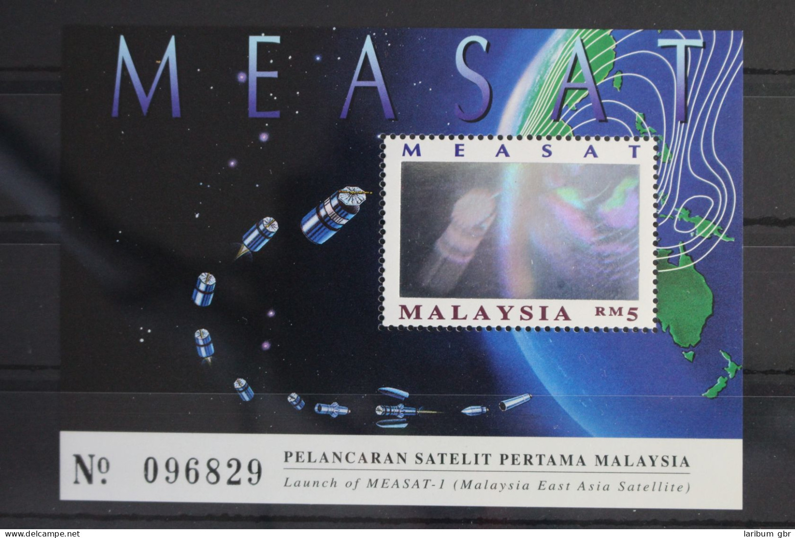 Malaysia Block 12 Mit 592 Postfrisch Weltraum Raumfahrt #WW135 - Malaysia (1964-...)