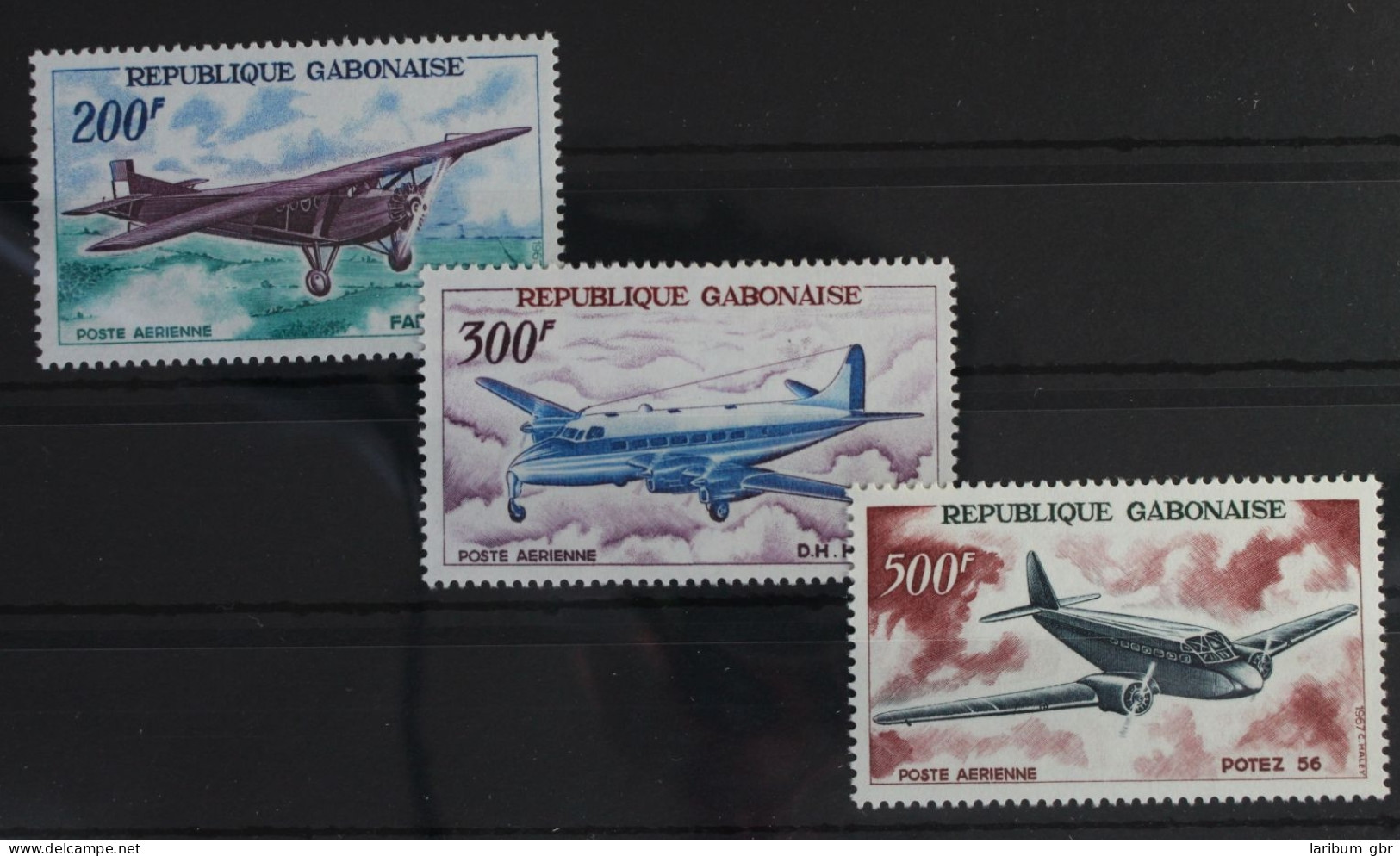 Gabun 273-275 Postfrisch Flugzeug #WW108 - Gabon