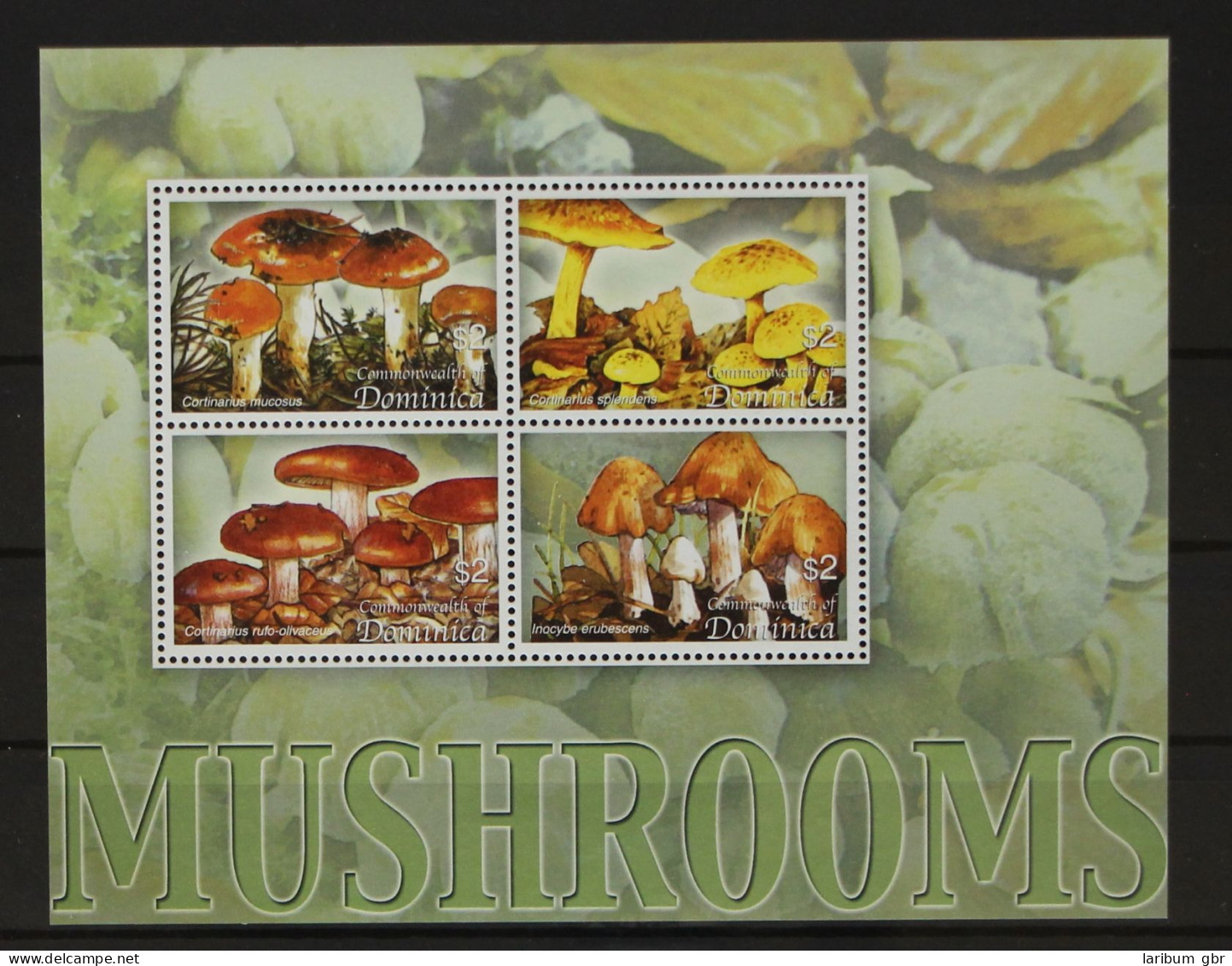 Dominica 3639-3642 Postfrisch Kleinbogen / Pilze #GH109 - Dominica (1978-...)
