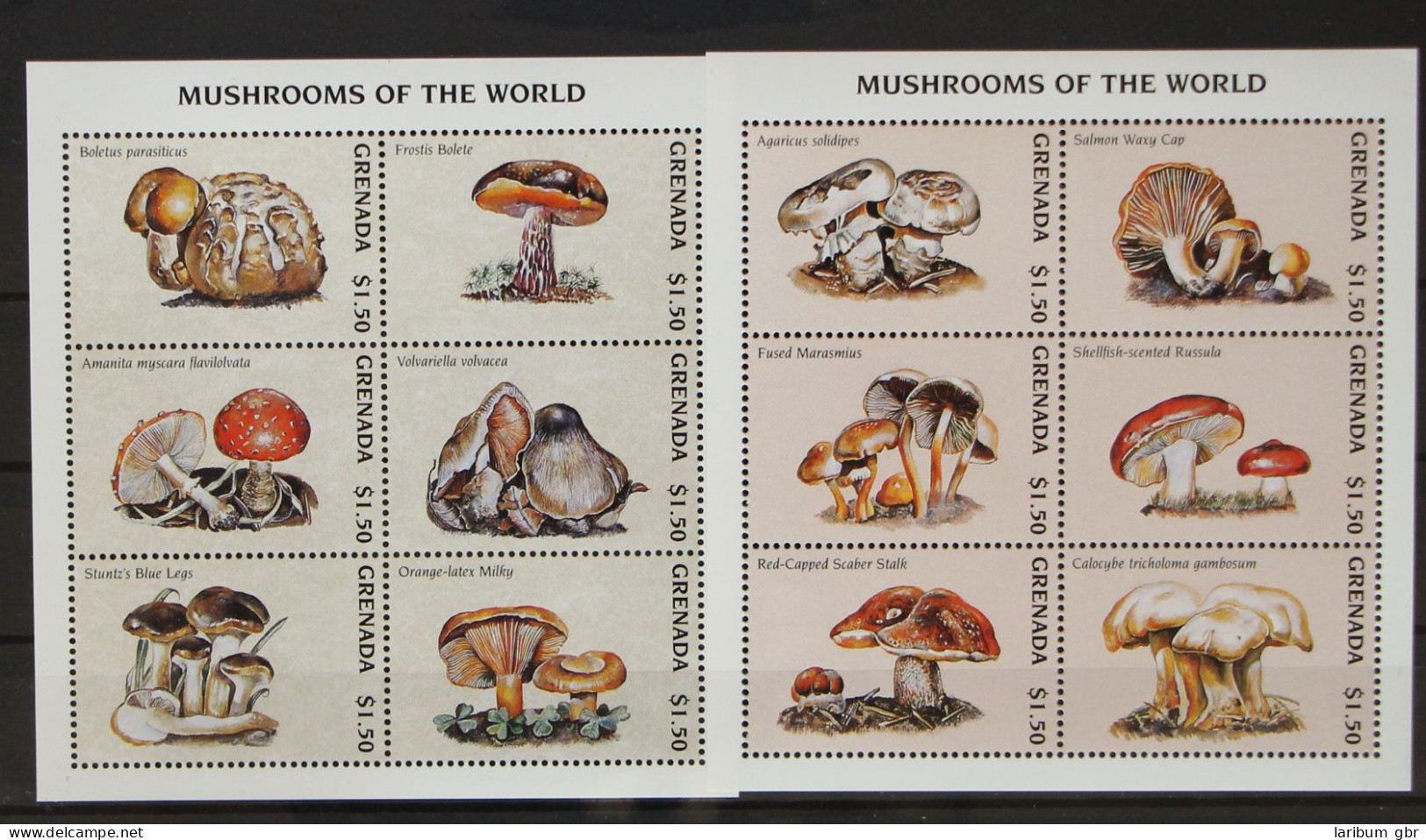 Grenada 3590-3601 Postfrisch Kleinbogensatz / Pilze #GH130 - Grenada (1974-...)