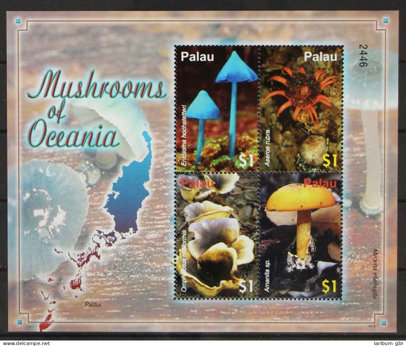 Palau Inseln 2617-2620 Postfrisch Kleinbogen / Pilze #GH249 - Palau