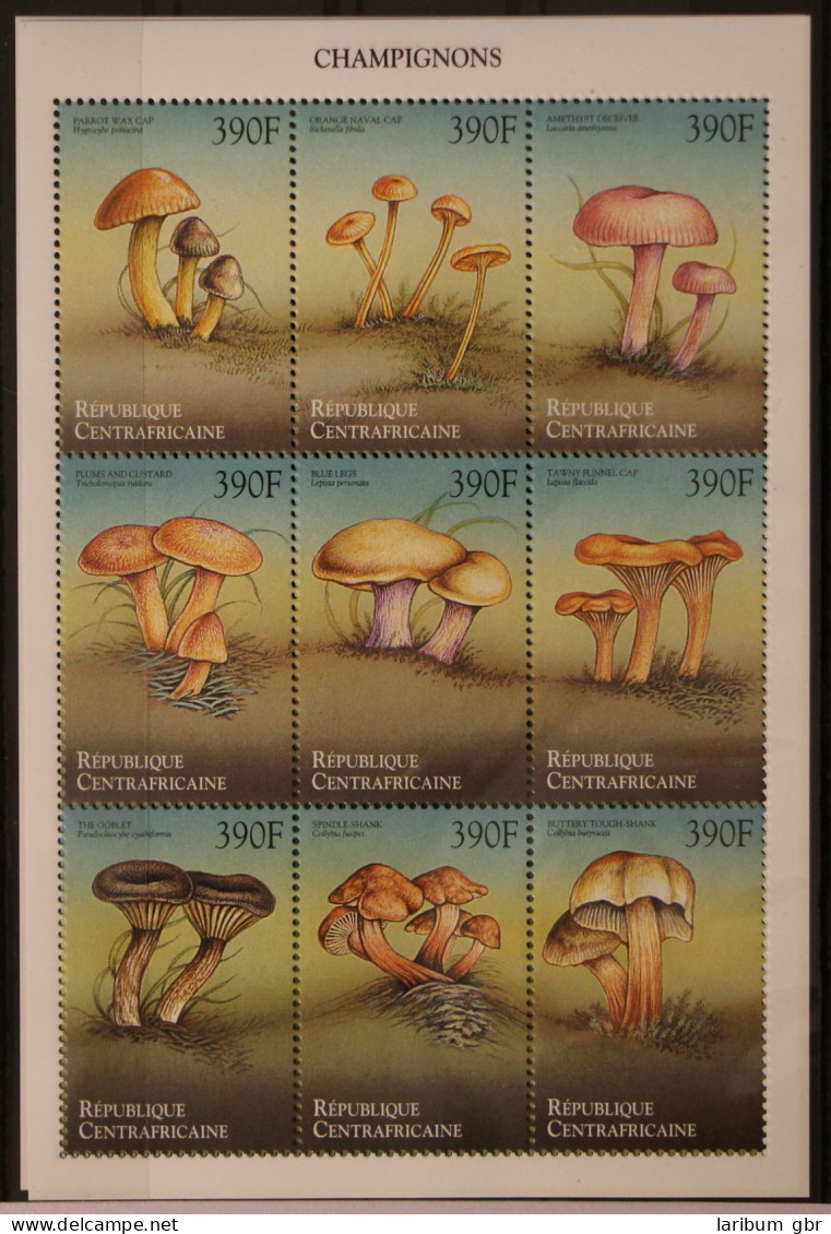 Zentralafrikanische Republik 2293-2310 Postfrisch Kleinbogensatz / Pilze #GG125 - República Centroafricana