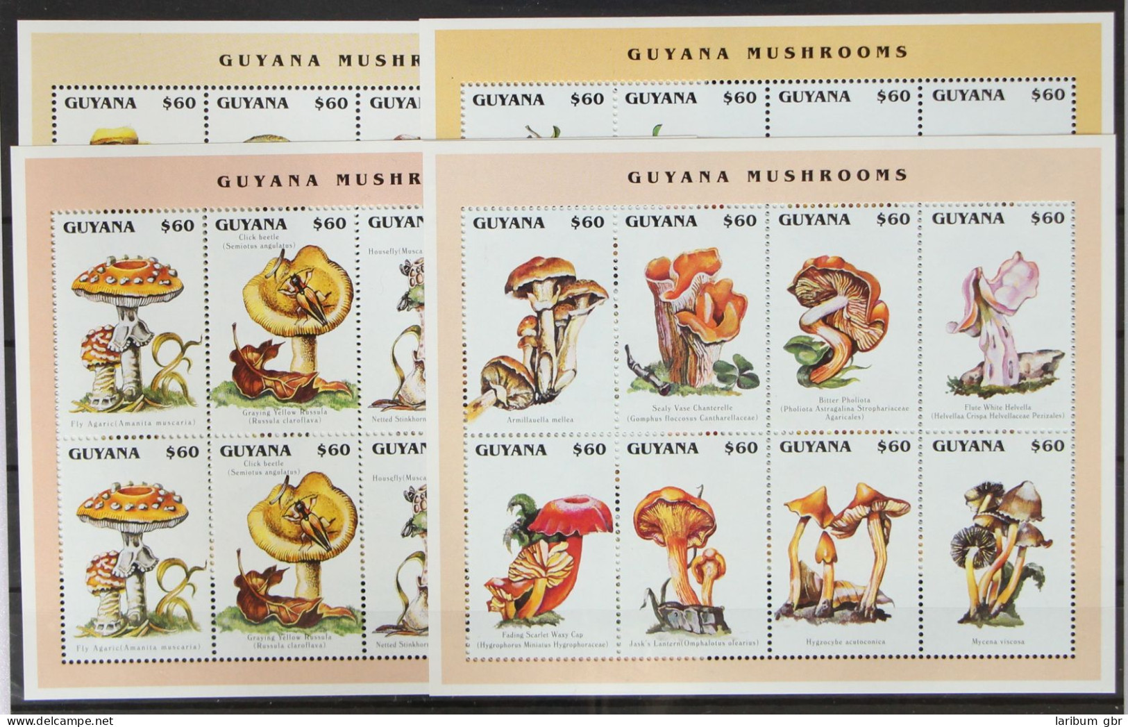 Guyana 5526-5545 Postfrisch Kleinbogensatz / Pilze #GH157 - Guyana (1966-...)