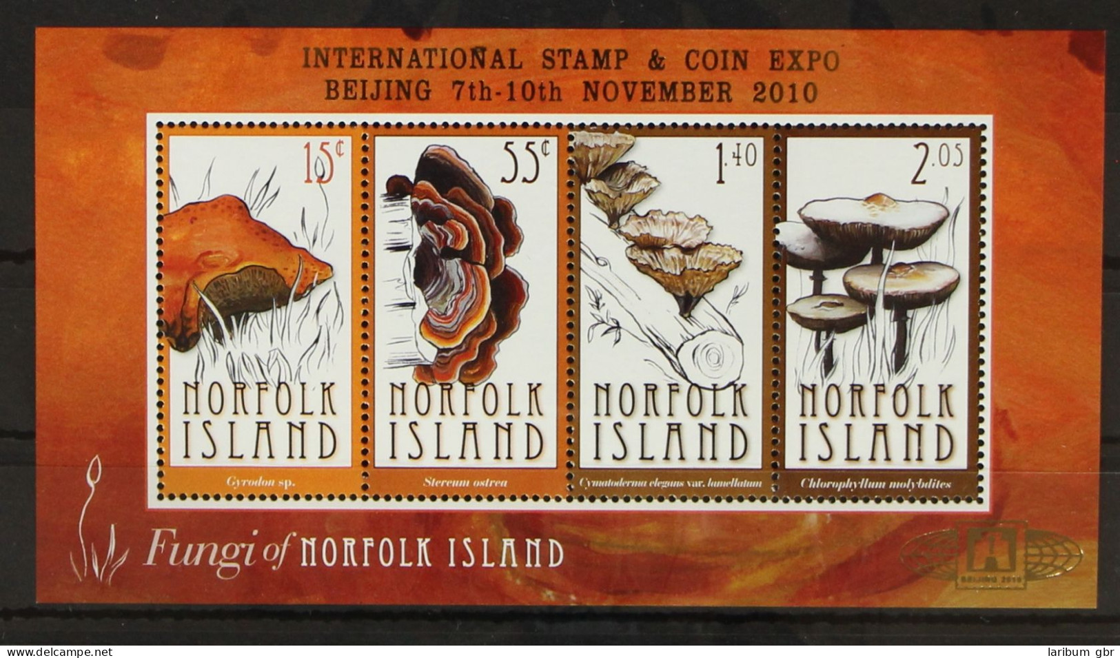Norfolk Inseln Block 57 I Postfrisch Pilze #GH248 - Isla Norfolk