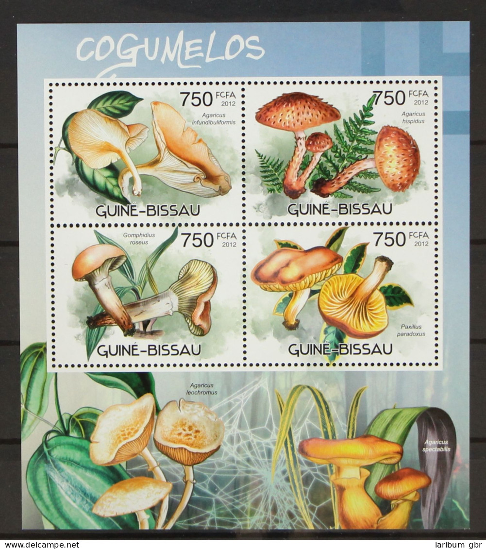 Guinea Bissau 6017-6020 Postfrisch Kleinbogen / Pilze #GH162 - Guinée-Bissau