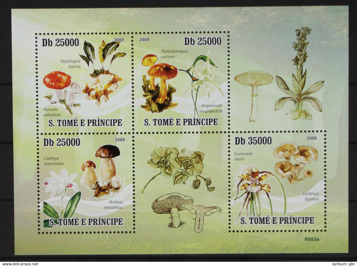 Sao Tome E Principe 4226-4229 Postfrisch Kleinbogen / Pilze #GH341 - São Tomé Und Príncipe