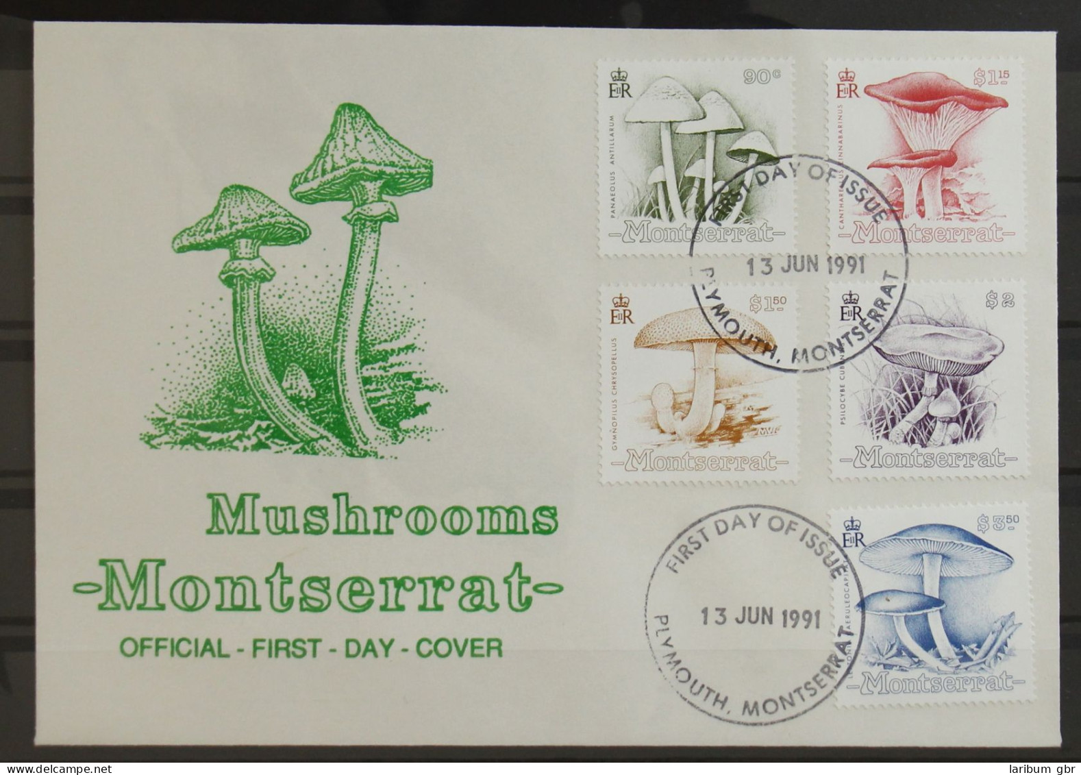 Montserrat 804-808 Gestempelt Als FDC / Pilze #GG368 - Montserrat