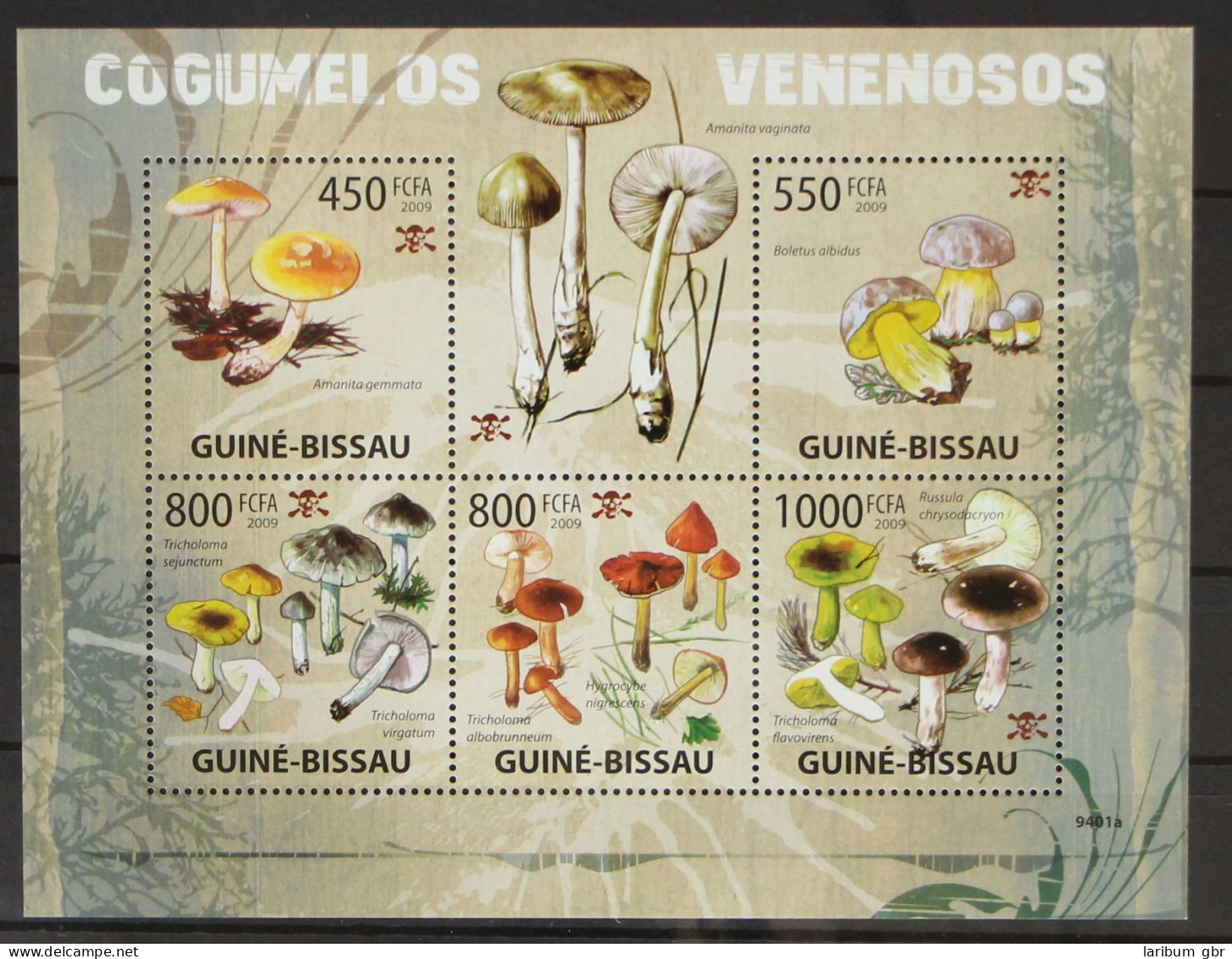 Guinea Bissau 4297-4301 Postfrisch Kleinbogen / Pilze #GH285 - Guinée-Bissau