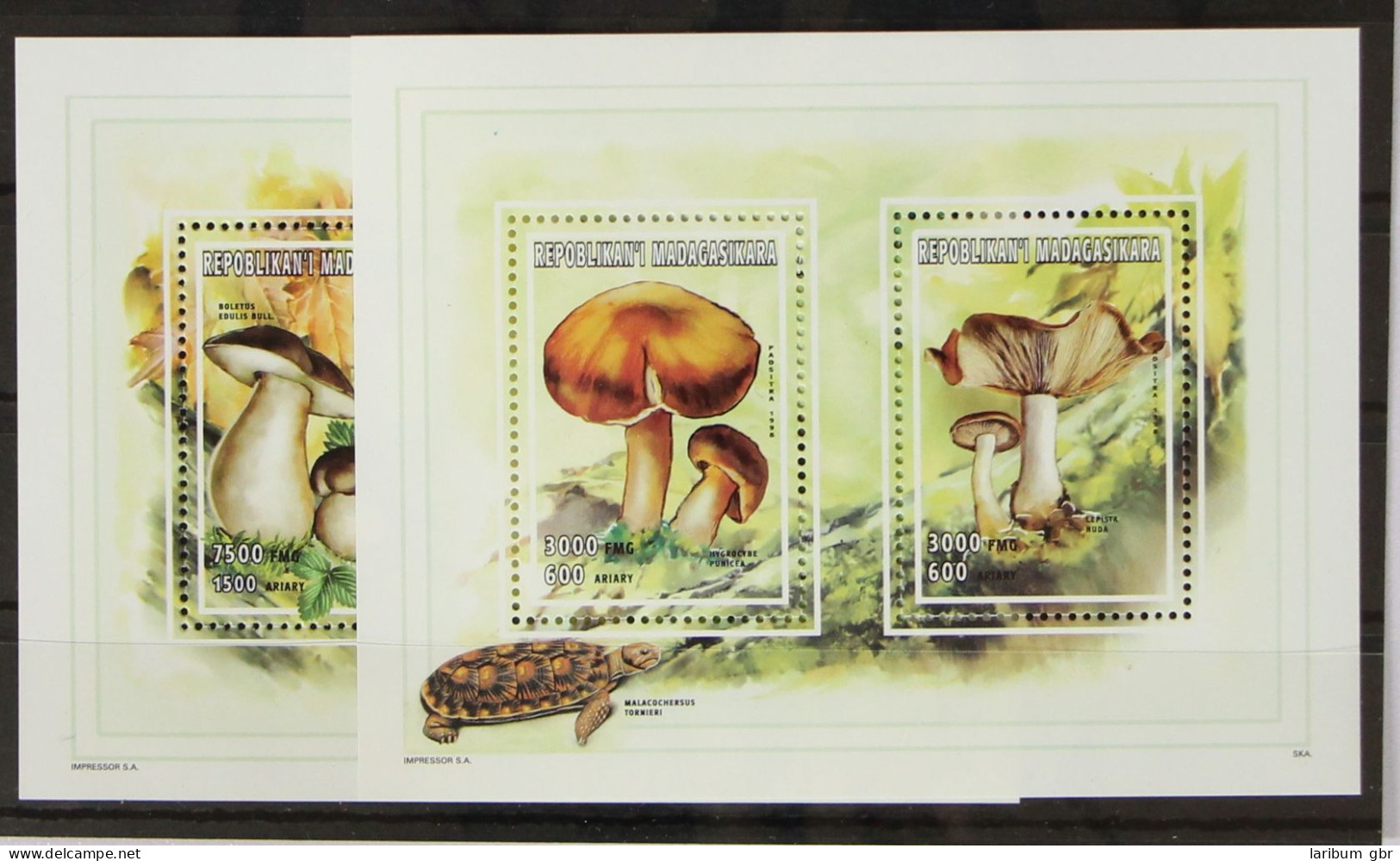 Madagaskar 1991-1992 Und 1997-1998 Postfrisch Kleinbögen / Pilze #GH193 - Madagascar (1960-...)