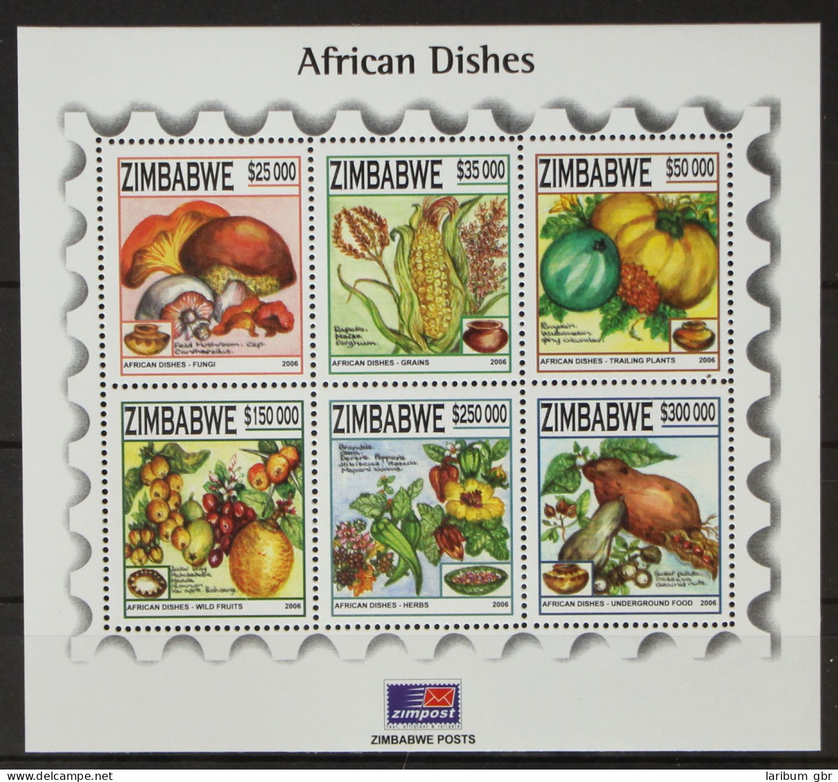 Sierra Leone Block 16 Postfrisch Kleinbogen / Pilze #GH349 - Sierra Leone (1961-...)