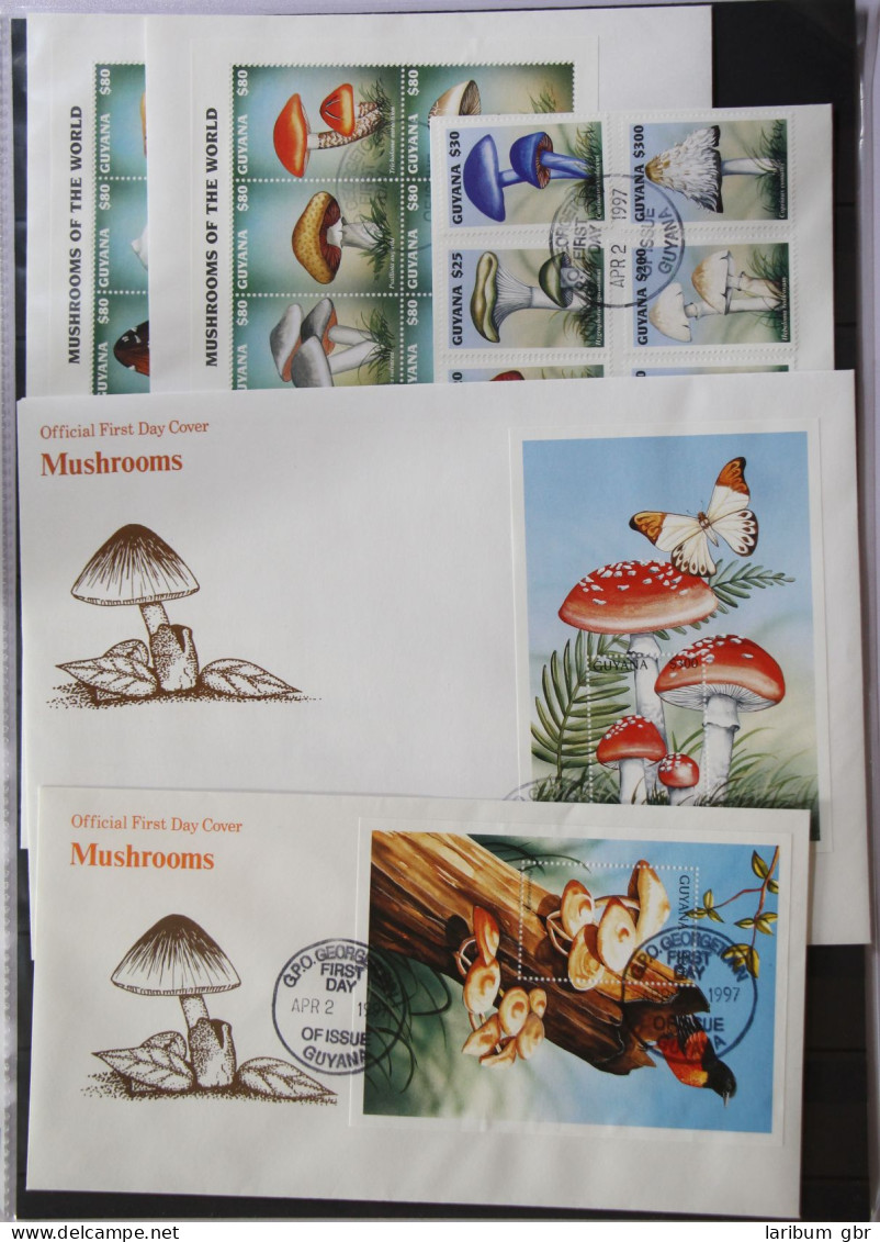 Guyana 5911-5918, 5919-5930, Block 530f. Gestempelt Kleinbogen / Als FDC #GG406 - Guyana (1966-...)