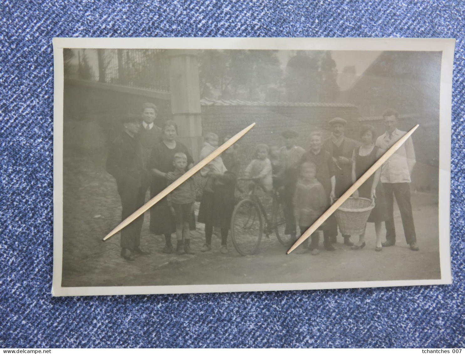 PHOTO CARTE - A DEFINIR - A SITUER - ANIMATION - VILLAGE - PANIER OSIER - POMPE - Autres & Non Classés